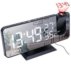 HI!ComeBack ALL IN ONE Electronic LED Projector Alarm Clock for Desktop