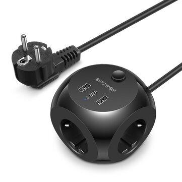 HI!ComeBack ALL IN ONE BlitzWolf&reg 2500W With 3 * AC Outlets +20W USB-C PD +18W 2 USB-A